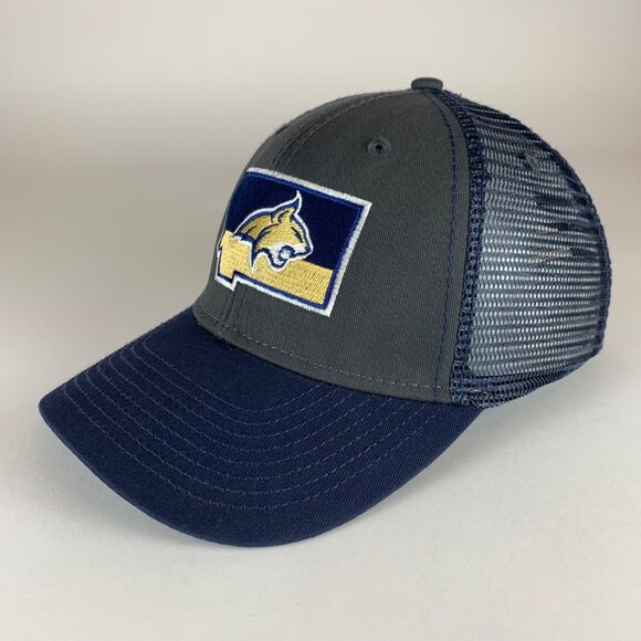 Montana State Bobcats NCAA Navy Blue Ouray Snapback Trucker Hat - Picture 1 of 5